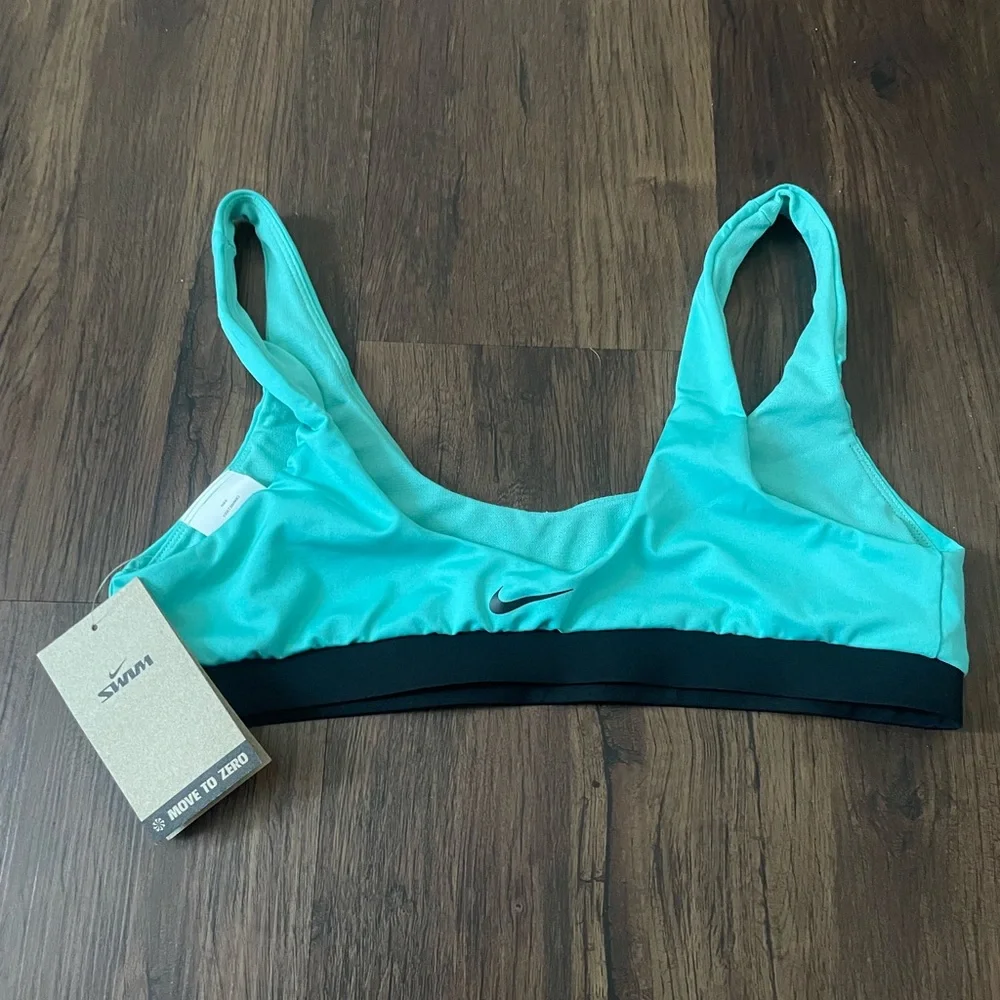 Nike Swim Multi Logo Scoop‎ Neck Bikini Top